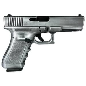 Glock 17 Gen 3 Custom "Destressed Crushed Silver" 9mm 4.49" Barrel 17-Rounds