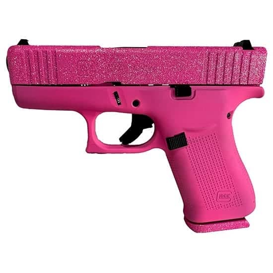 Glock 43X Pink Glitter 9mm 3.4" Barrel 10-Rounds