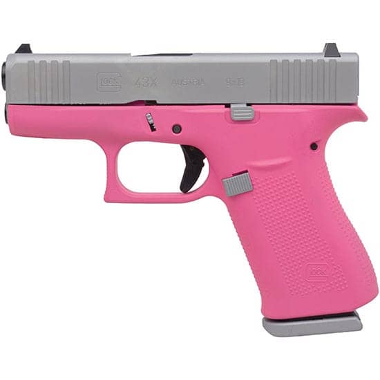 Glock 43X Pink / Stainless 9mm 3.41" Barrel 10-Rounds