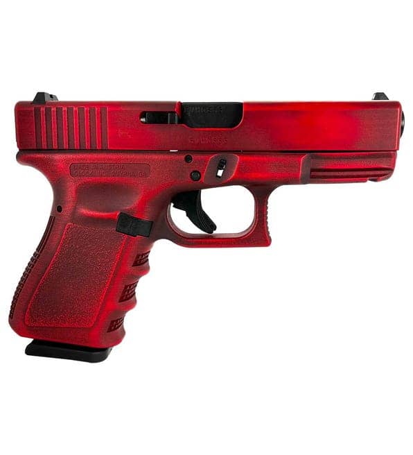 Glock 19 Gen 3 Red 9mm 4.02" Barrel 15-Rounds Distressed Finish