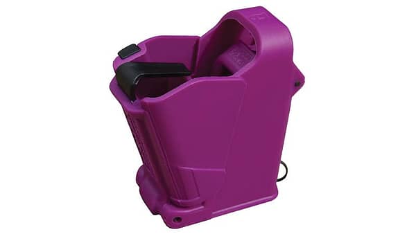 MAGLULA UPLULA UNIVERSAL PISTOL MAGAZINE LOADER PURPLE Maglula