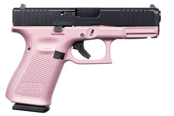 Glock 19 Gen 5 Pink 9mm 4.02" Barrel 15-Rounds Black Slide