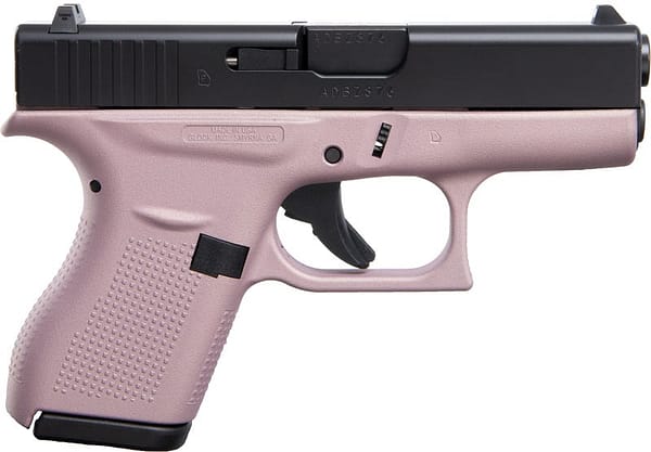 Glock 42 Light Pink / Elite Black .380 ACP 3.2" Barrel 6-Rounds