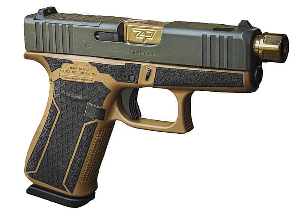 Glock 43x MOS Green/Gold 9mm 3.4" Barrel 10-Rounds