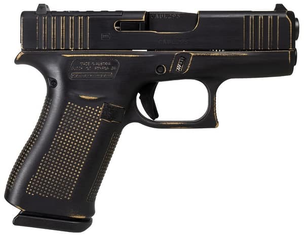 Glock 43X MOS "Stinger" Black / Gold 9mm 3.4" Barrel 10-Rounds Ported Slide