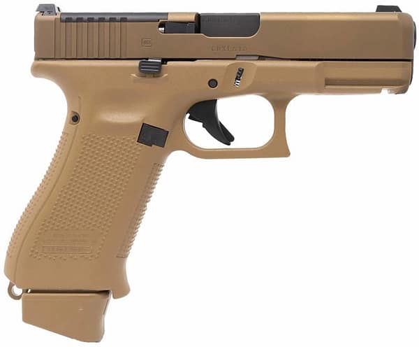 Glock 19X MOS Coyote Brown 9mm 4.52" Barrel 19-Rounds w/ Ameriglo Sights