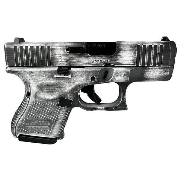 Glock 26 Gen 5 Distressed White 9mm 3.43" Barrel 10-Rounds Fixed Sights